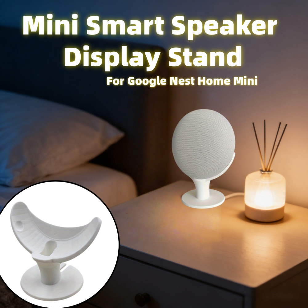 Google Speaker Nest Audio - ขาตั้งลำโพงอัจฉริยะขนาดเล็ก ฐานวางตั้งโต๊ะสำหรับใช้ในบ้าน ชั้นวางของตกแต่ง สำหรับ Google Nest