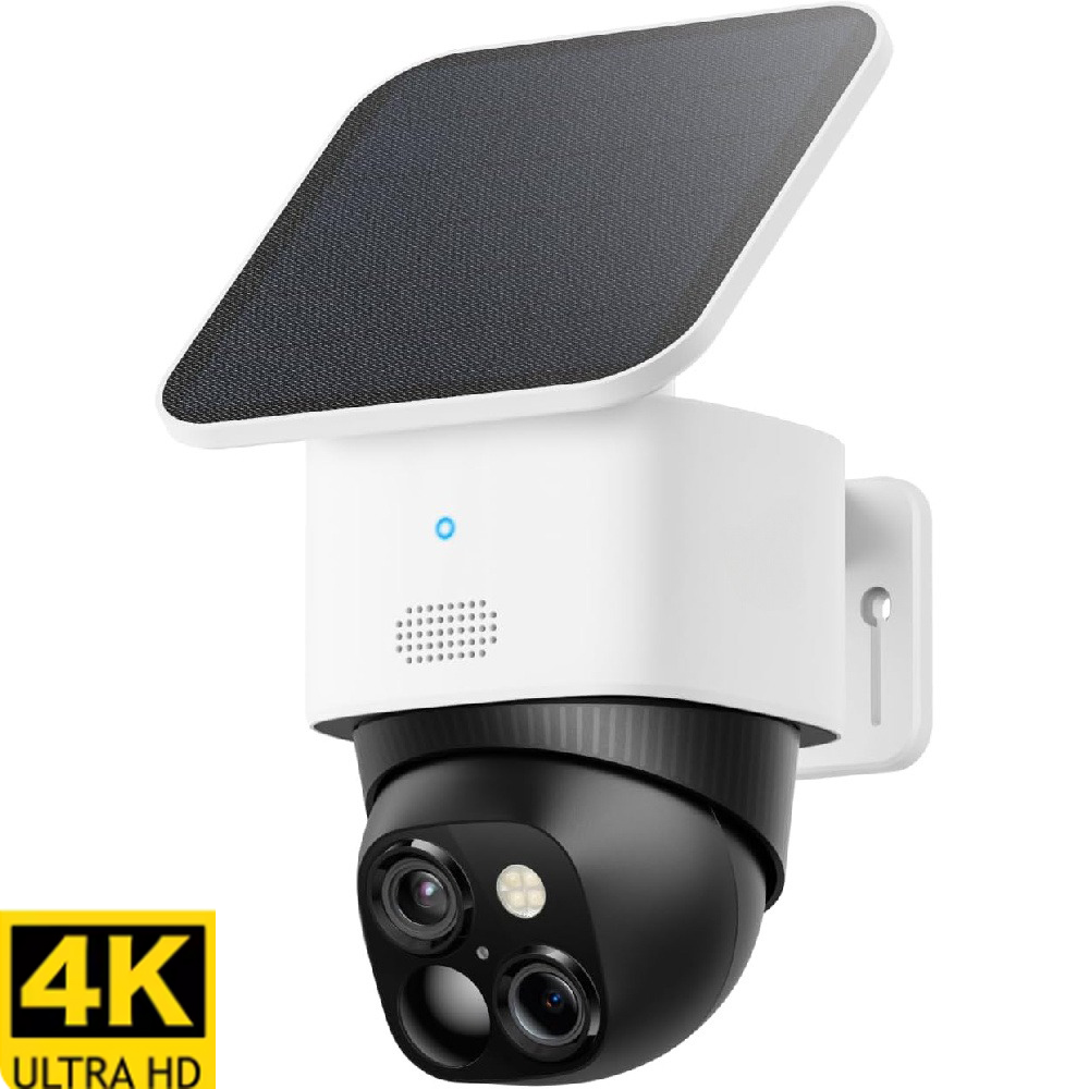 Eufy Camera E220 - กล้องวงจรปิดพลังงานแสงอาทิตย์แบบไร้สาย 4K รุ่นใหม่ กล้องคู่ สำหรับความปลอดภัยภายนอกบ้าน มุมมอง