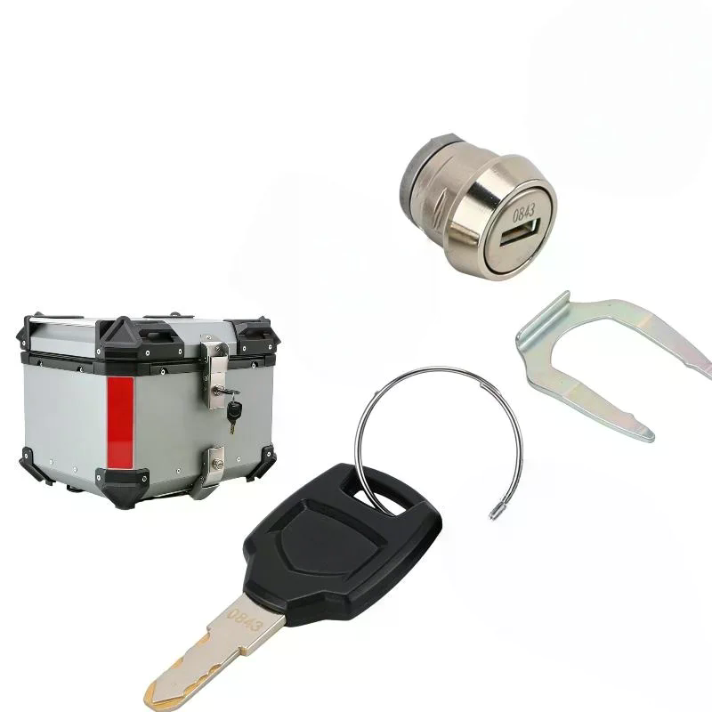Lockbox Key Secure - ชุดล็อคกล่องท้ายมอเตอร์ไซค์แบบหนัก พร้อมกุญแจ สำหรับกล่องเก็บของขนาด 25-100 ลิตร อะไหล่ทดแทนที่ปลอดภัย