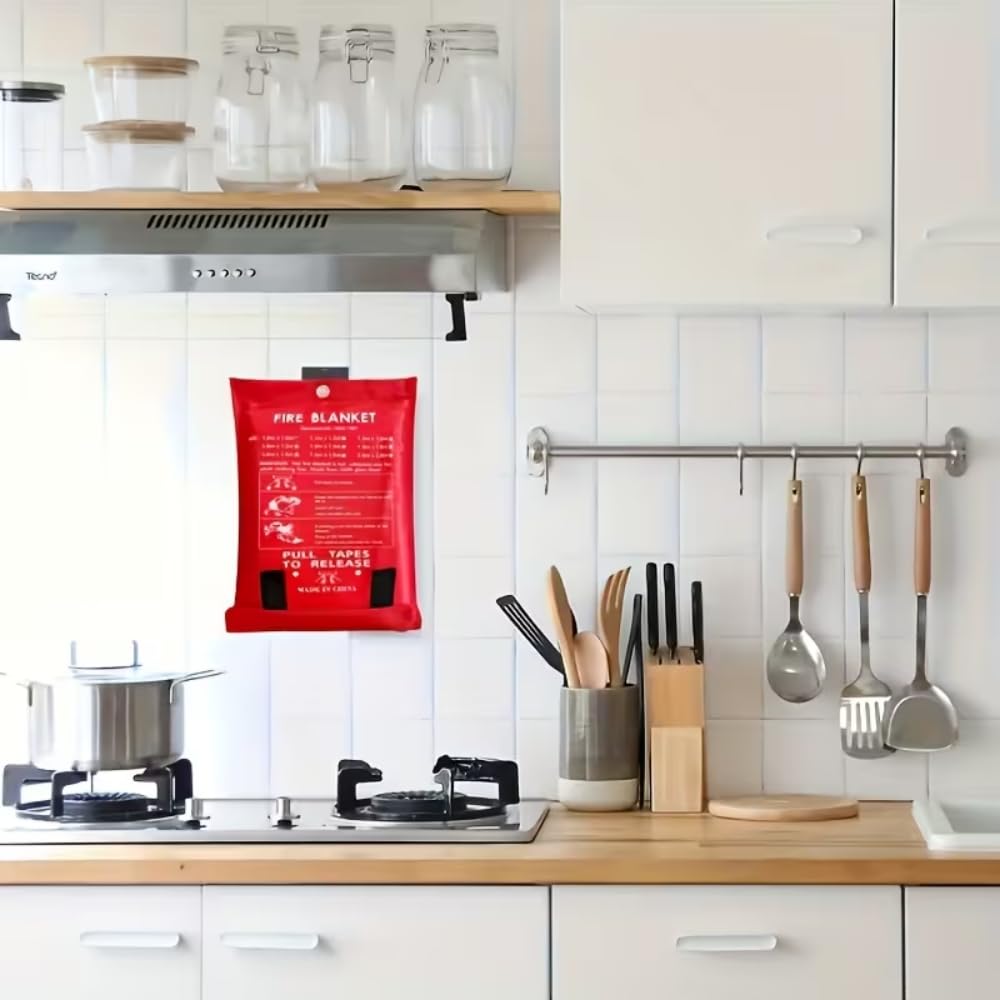 ผ้าห่มกันไฟฉุกเฉินทนความร้อนสำ - Fire Blanket Kitchen บทวิจารณ์และราคา