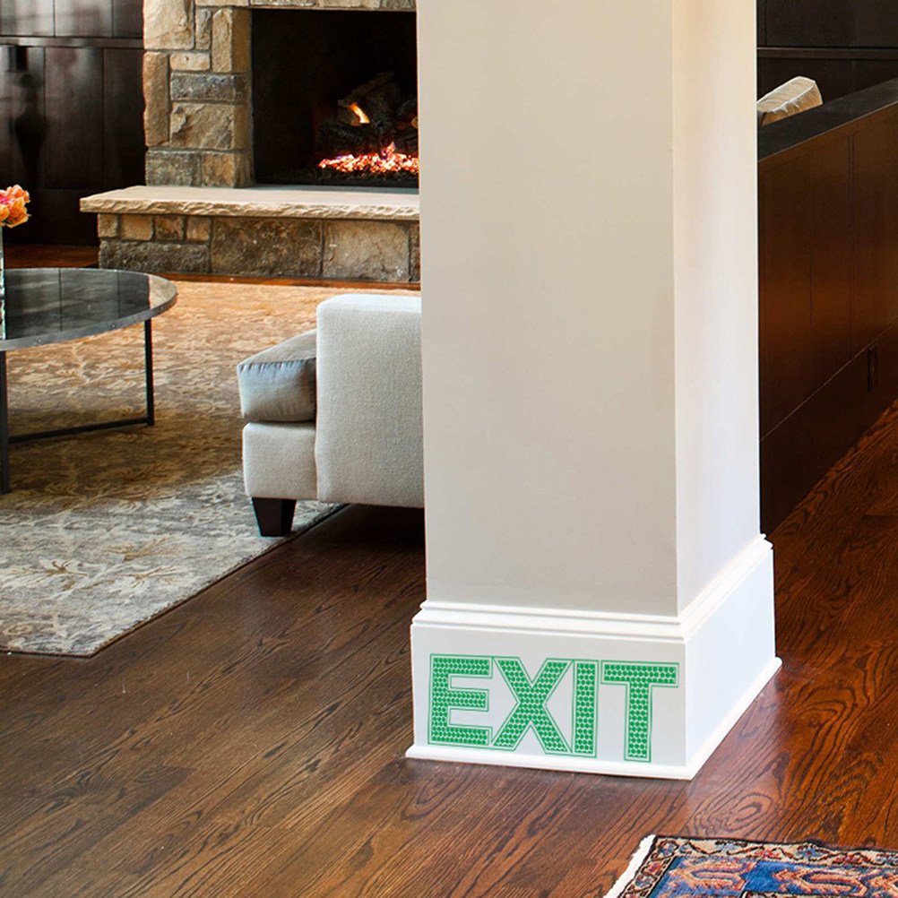 สติ๊กเกอร์ติดผนังเรืองแสง ป้าย - Emergency Exit Sign บทวิจารณ์และราคา