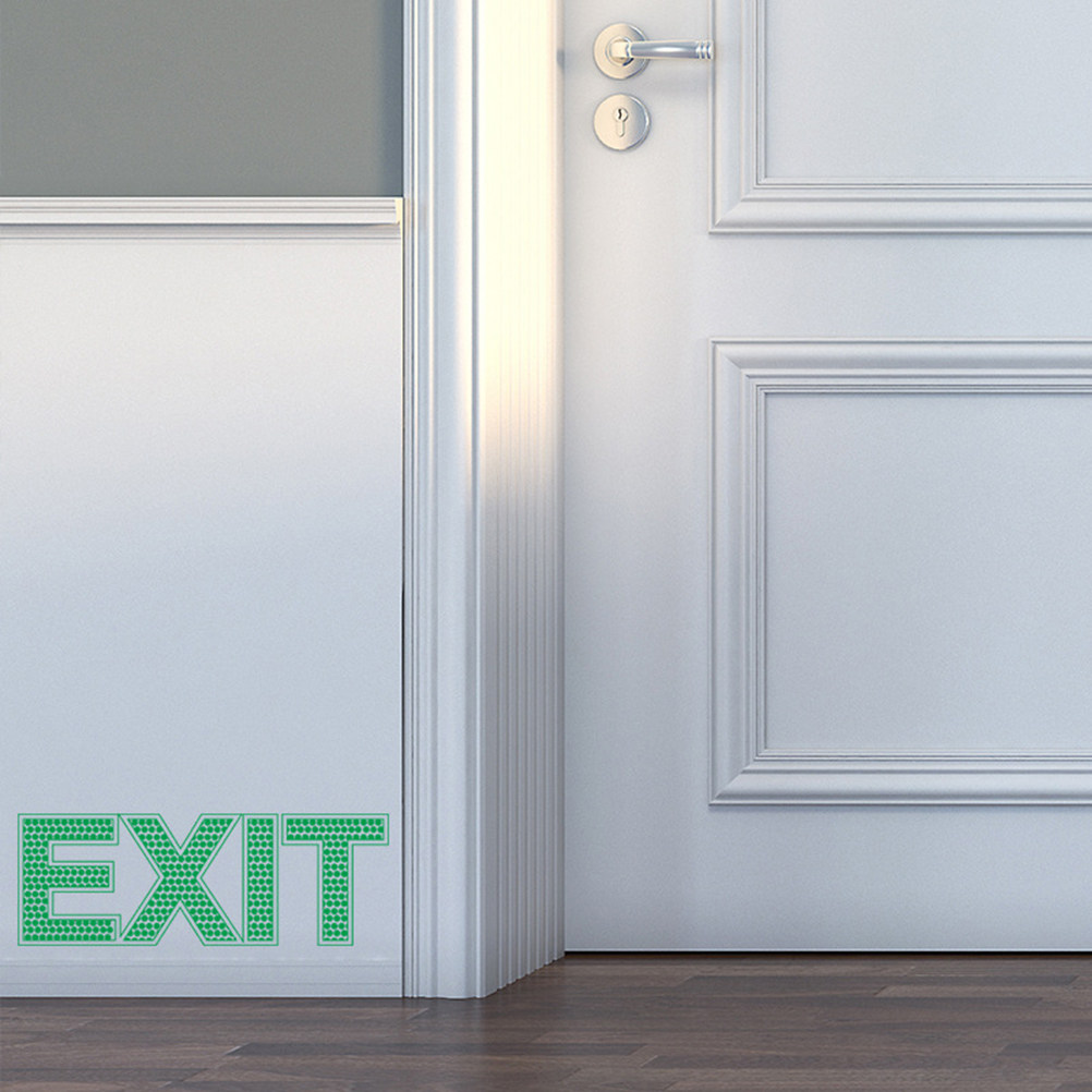 สติ๊กเกอร์ติดผนังเรืองแสง ป้าย - Emergency Exit Sign บทวิจารณ์และราคา