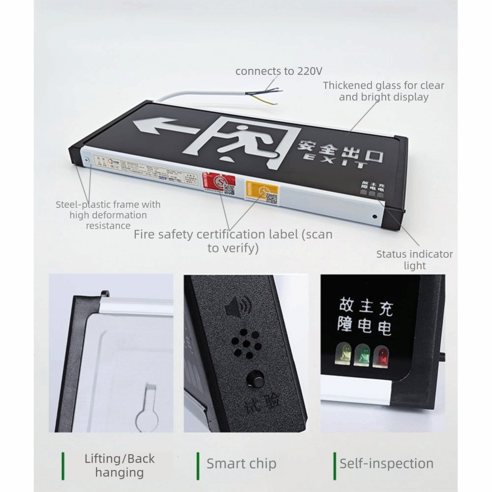 ไฟ LED ไฟฉุกเฉินทางออกฉุกเฉิน  - Emergency Exit Sign บทวิจารณ์และราคา
